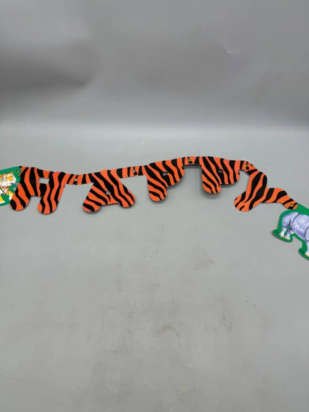 Tiger & Safari Animals String Garland Banner For Party Decor READ